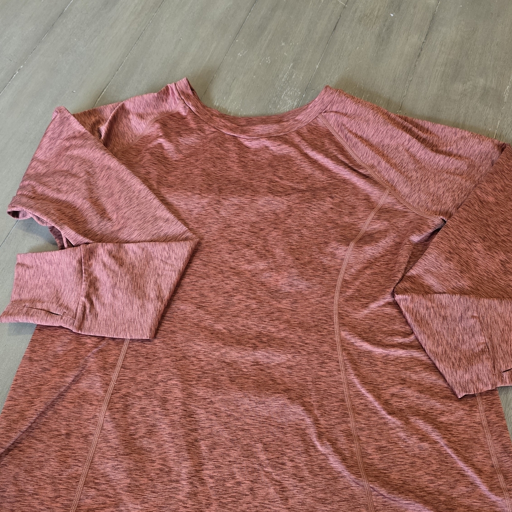 Eddie Bauer Women's Long Sleeve Heathered Top - Red